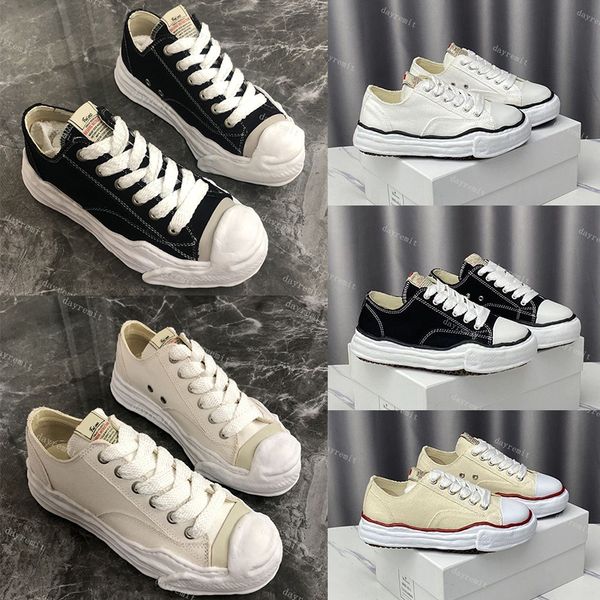 

co mmy dissolving shoes designer casual shoes mihara yasuhiro yu wenle thick soled lovers daddy sneaker, Black