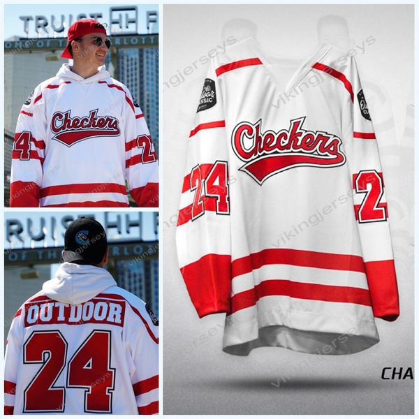 

ahl charlotte checkers draw on history for outdoor classic jersey, Black;red