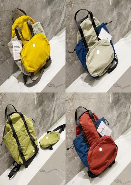 

7l outdoor bags student schoolbag backpack ladies 2 pcs set bag new lightweight backpacks 20x10x32cm candy 4 colors9035781