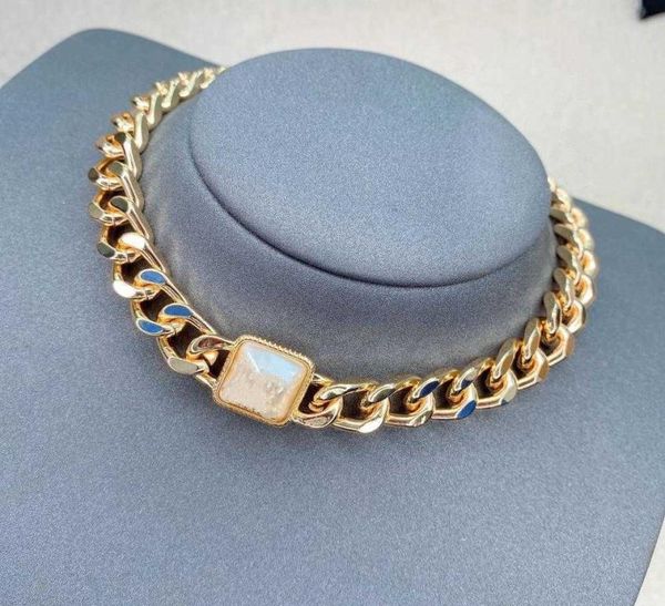 

2020 brand fashion jewelry set for women thick chain party jewelry set pearls choker bracelet fashion pearls jewelry set5458499, Silver