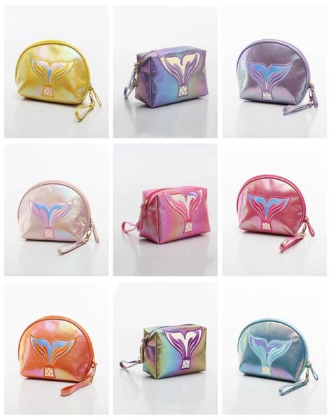 

travel makeup case make up bag portable pouch cosmetic bag makeup bag colorful mermaid tail organize bags large storage 5291418