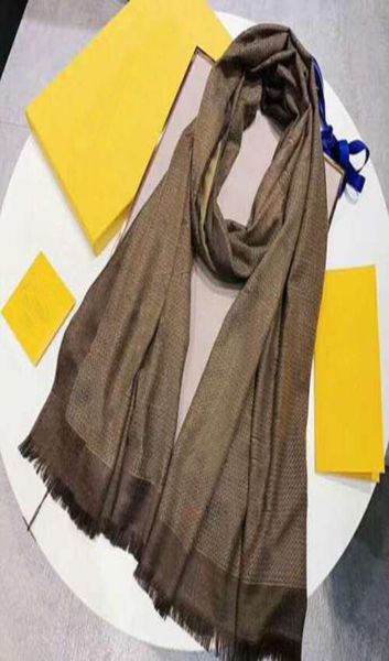 

designer silk scarf fashion letter long bib leaf clover ladies shawl scarf multicolor 180x70cm7723286, Blue;gray