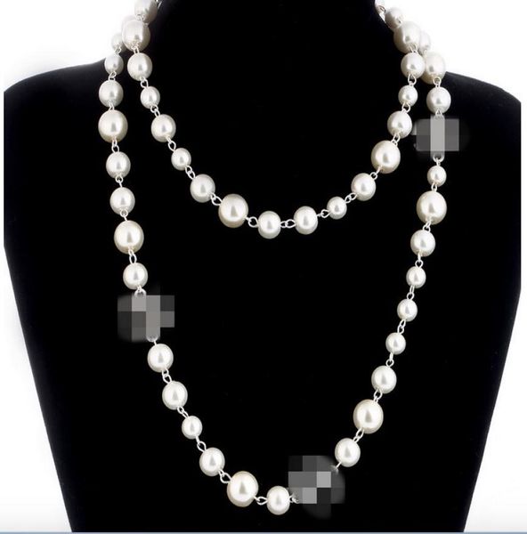 

pearl necklaces for women long sweater necklace wedding luxury jewelry for gift9834317, Silver