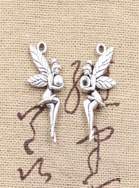 

120pcs charms fair angel 2611mm antique making pendant fitvintage tibetan silverdiy bracelet necklace3514921, Bronze;silver