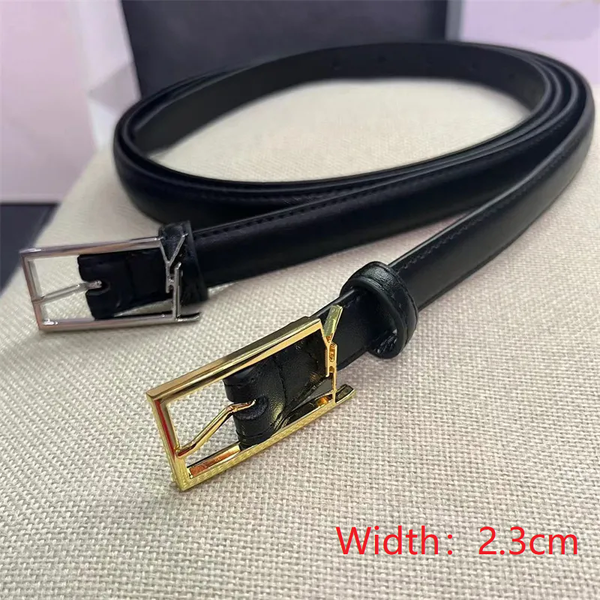 

fashion leather belt mens designer belts for womens thin belt gold silver buckle belts cowskin waistband cintura ceintures girdle 23975d, Black;brown