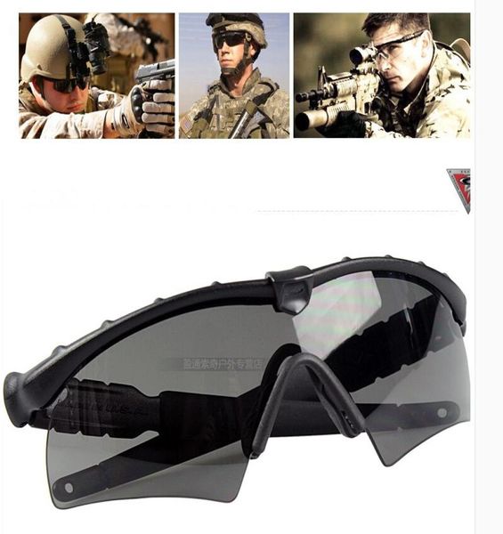 

new si ballistic m frame 20 tactical sunglasses riding goggles with 3 lens black for men women sunglass5135333, White;black