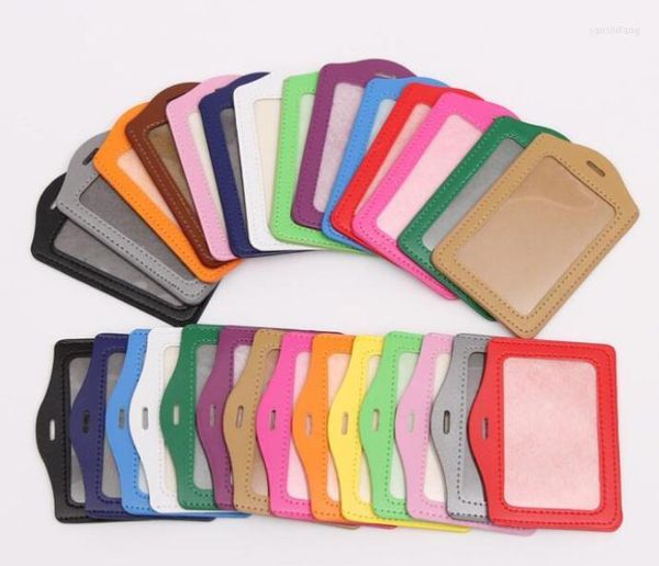 

keychains lot 100pcs 12color diy id card credit holder pu business badge mixed color3847641, Silver