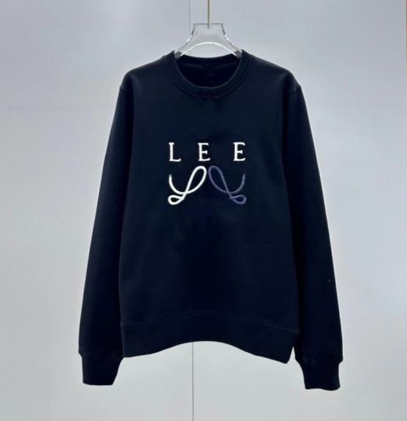 

designer men hoody classic letter women pullover hoodies sweatshirts long sleeve hooded jumper logo o neck mens woman anagram lady femme ju, Black