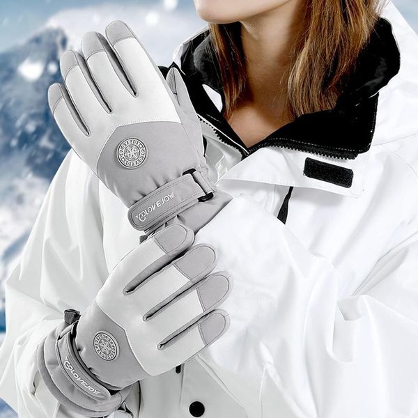 

ski gloves waterproof ski gloves women winter touch screen snow gloves fleece lined warm thermal gloves for snowboard skiing running cycl 23