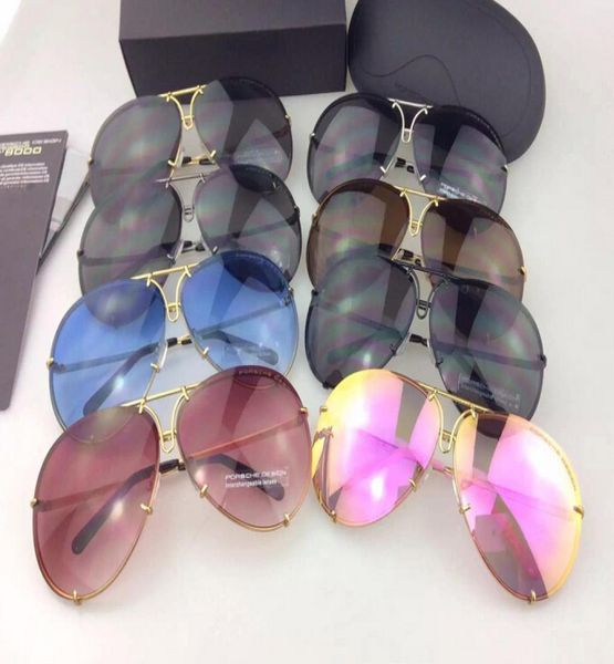 

designer car eyewear men women fashion p8478 cool summer style eyeglasses sunglasses sun glasses 2 sets lens 8478 wit9550651, White;black