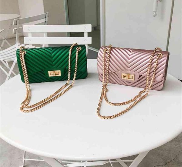 

famous brand pvc messenger bags women luxury shoulder bag quilted designer handbags women bag vintage female chain jelly pack 21036633876