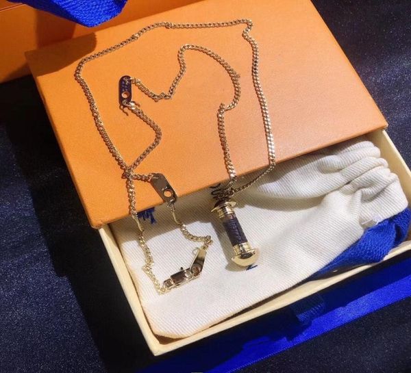 

men039s women039s pendant necklace and jewelry delivery 2021 collarbone chain titanium plated steel1525985, Silver