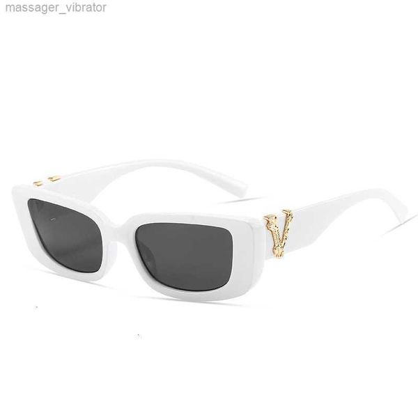

trend 2023 sunglasses new box versatile small box ocean color catwalk sunglasses women ahxe mmt7, White;black