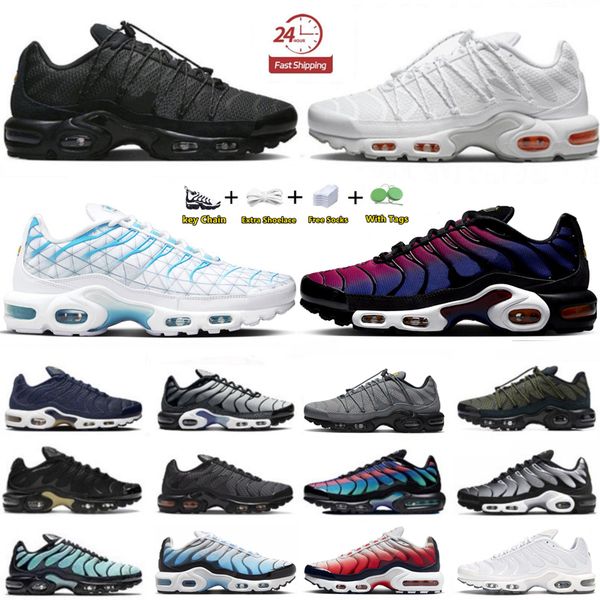 

Tn Plus tns Running Shoes Toggle Utility Triple White Black Grey REFLECTIVE Metallic Silver Fire Ice Hyper Sky Bule Men Women Trainers Sports Sneakers chaussure, Color#81