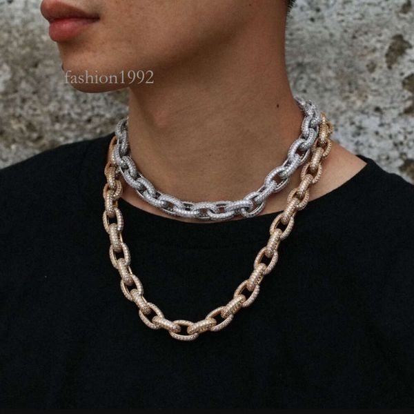 

Redleaf High Quality Monaco Hiphop Jewelry Sterling Sier Vvs Moissanite Diamond Iced Out Cuban Link Chain Necklace For Men