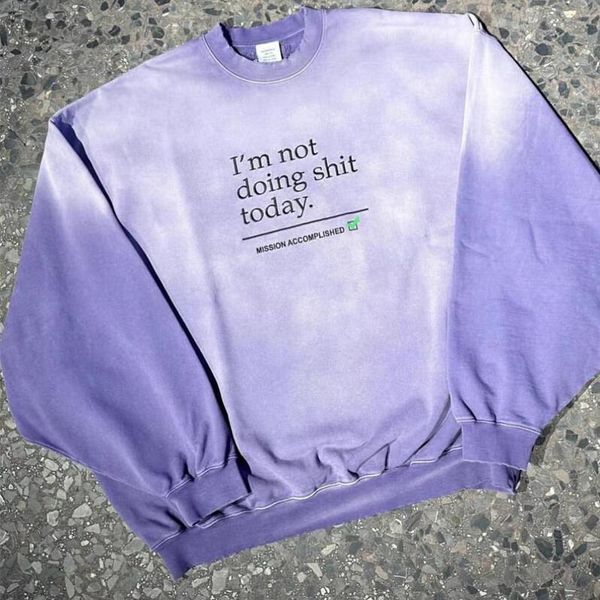 

tie-dye gradient wash black men and women turtleneck hoodie, Black;brown