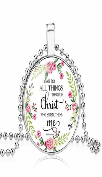 

classic rosary bible theme necklace for girls women religious prayer pendant necklaces accessories party favors2567402, Silver