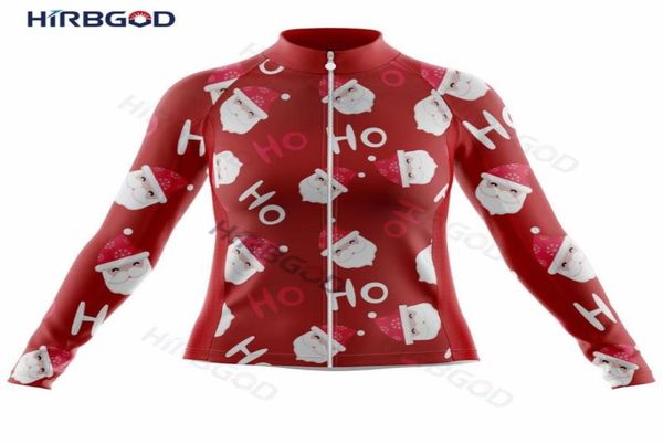 

racing jackets hirbgod 2022 red cute white beard christmas women039s longsleeved cycling jersey autumn quick dry wear clot9561359, Black;red
