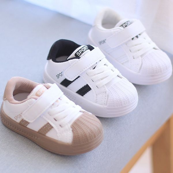 

athletic outdoor fashion classic baby sneakers soft bottom sprot shoes for boy girls nonslip toddler baby casual flats outdoor kids shoes 23, Black