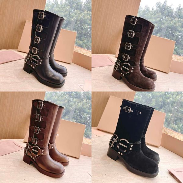 

designer desert boot high heels ankle australie women leather womens boots over the knee jacquard classic winter platform booties cowboy boo, Black
