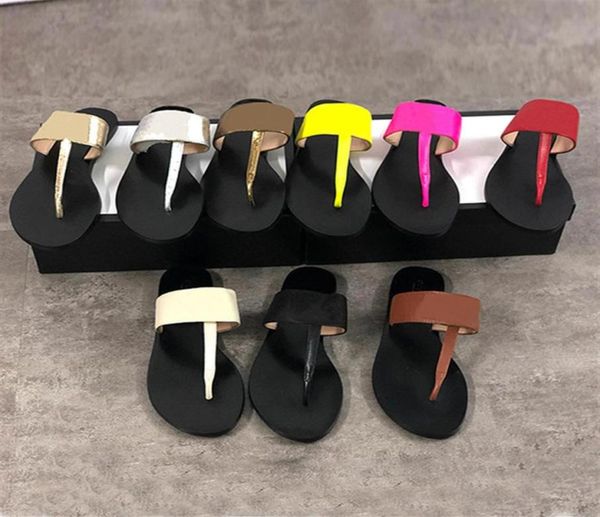 

genuine leather slides women flip flops leather women sandal with double metal black white brown slippers summer beach sandals wit5617972
