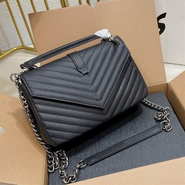 

fashion womens shoulder bag classic leather design messenger bag 24cm crossbody bag277w