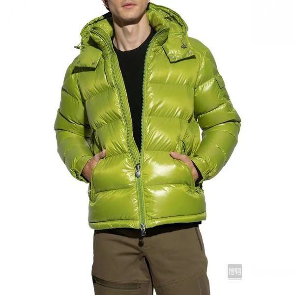 

men puffer jackets 23ss fruit green winter down jacket collar designers jacket latest style parka overcoat casual thermal thick warm windbre, Black