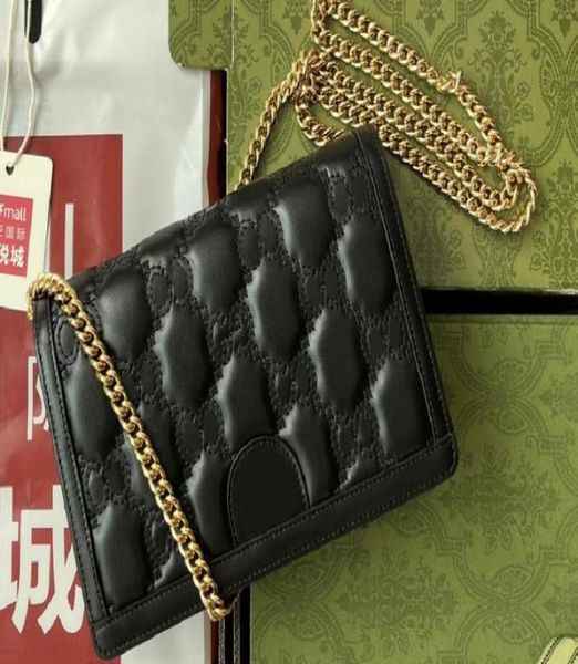 

realfine wallets 5a 723787 20cm matelasse chain wallet purse bags woc for women come with dust bag box6217251, Red;black