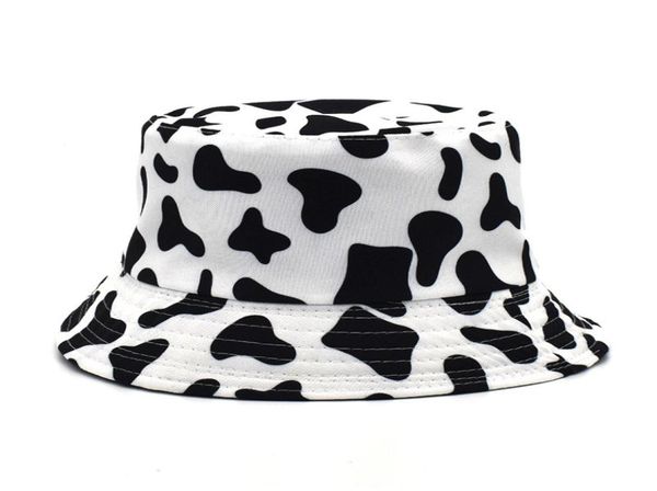 

cow print bucket hat fisherman hats banana pineapple print basin cap women men outdoor travel casual caps boys girls fashion acces4248872, Blue;gray