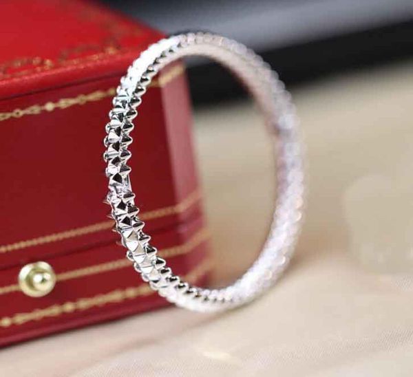 

luxurious quality punk bracelet in 18k rose gold plated and platinum color for women wedding jewelry gift ps82559541451, Golden;silver