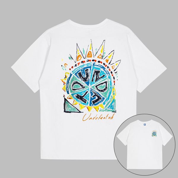

undefeated undftd japan mens designer t shirts gear graphic tee printed fashion men t shirt cotton casual short sleeve luxury streetwear tsh, White;black