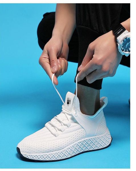 

2020 new sports shoes men039s korean trend comfortable flat heel casual shoes white breathable shallow mouth running shoes9784410