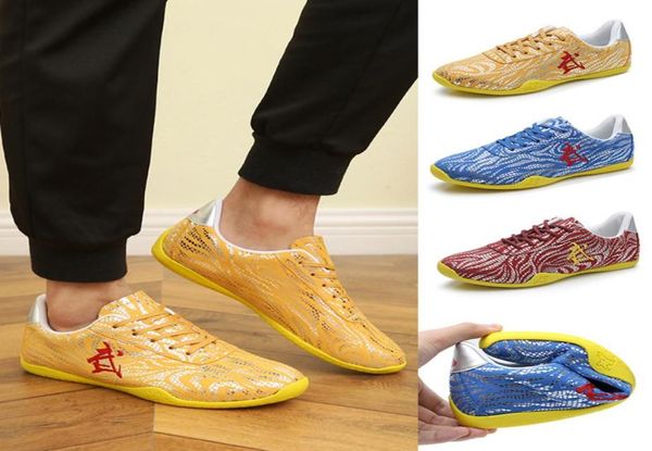 

designer shoes 2021new chinese traditional men kung fu taiji tai chi shoes taekwondo wearresistant wushu breathable show martia1729348