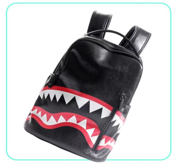 

fashion black women lady backpack bags teeth school backpack6691524