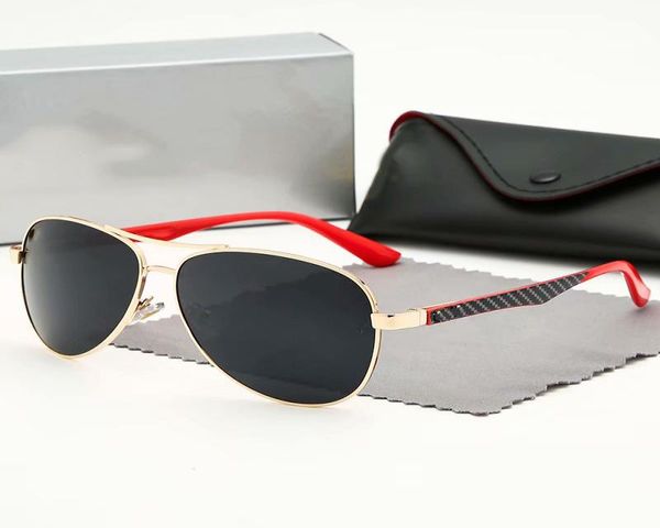 

brand design polarized sunglasses 8313 men bens raybans women pilot sunglasses uv400 eyewear glasses metal frame polaroid lens wit6389032, White;black