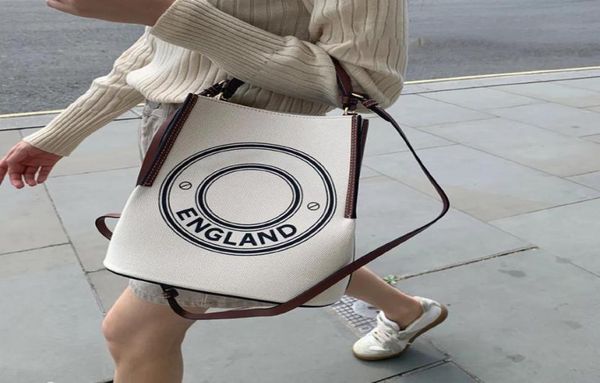 

evening bags 2021 elegant shoulder bag women canvas large capacity tote letter pattern handbag portable crossbody luxury brandbag9346468