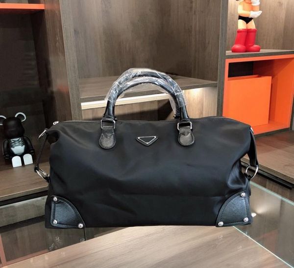 

men dress briefcases bag office lapbags triple black nylon and leather mens business tote man travel computer with handle fash8161665