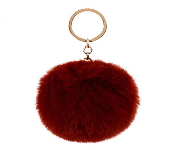 

real rabbit fur ball keychain soft fur ball lovely gold metal key chains ball pom poms plush keychain car keyring bag earrings 15 9747461, Silver