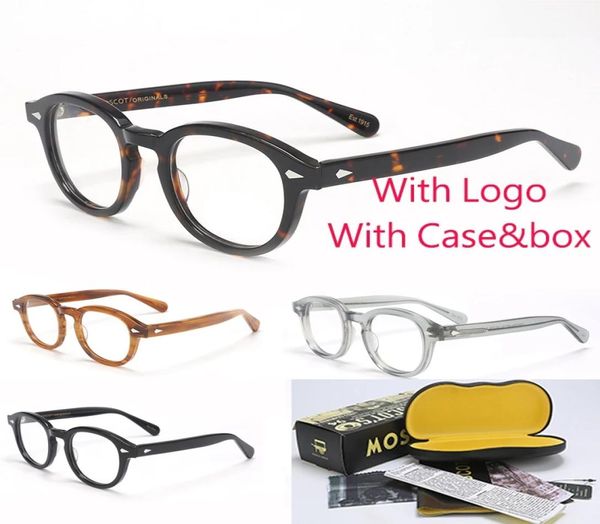 

acetate frame johnny depp lemtosh style eyewear frame vintage round brand design eyeglasses oculos de grau9351641, White;black