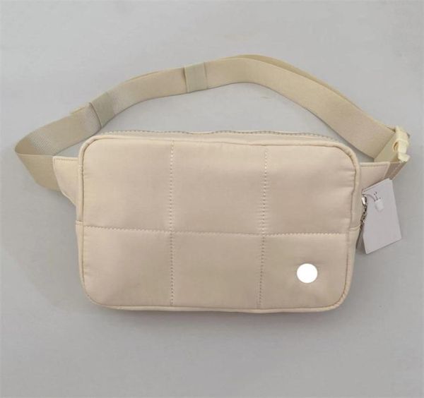 

quilted grid belt bag outdoor sport yoga waist bags women adjustable strap zipper cross body camera bag messenger designer fann8787795