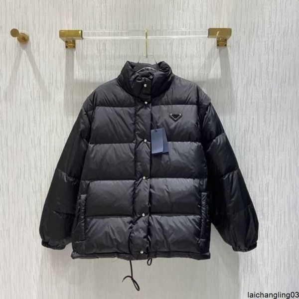 

men down jacket coat puffer jackets parka coats ladies classic casual with removable sleeves753qs02y, Black
