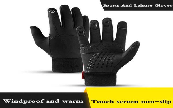 

winter warm gloves women039s outdoor nonslip waterrepellent windproof gloves sports touch screen bicycle riding ski gloves me6818174, Blue;gray