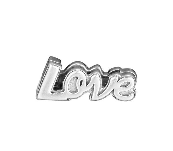 

2018 autumn 925 sterling silver jewelry reflections love clip charm beads fits bracelets necklace for women jewelry5163524, Bronze;silver