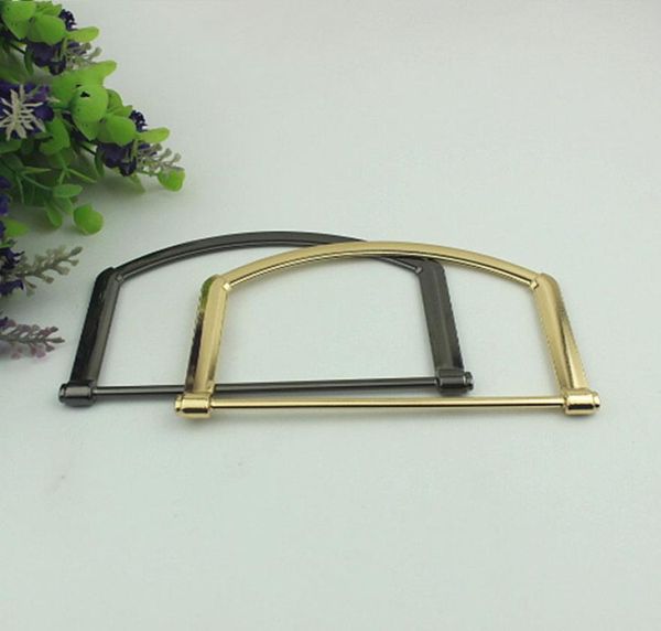 

106x76mm metal bags handles for women fashion bag decorative buckle diy purse replacement handbag hardware accessories8503631, Black