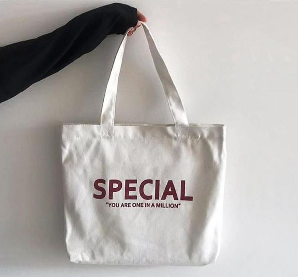 

new korean canvas bag shoulder letter schoolgirl printing luxurys bagsbagscanvas luxurys backpack fashion portable snltl7318649