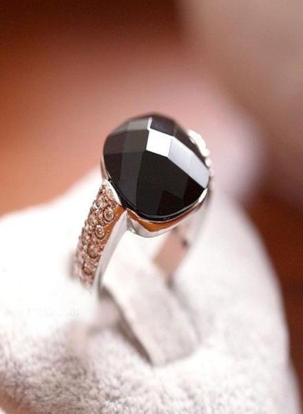 

anelb peppers in micro square black onyx crystal 925 sterling silver ring vintage jewelry rings for women5544995