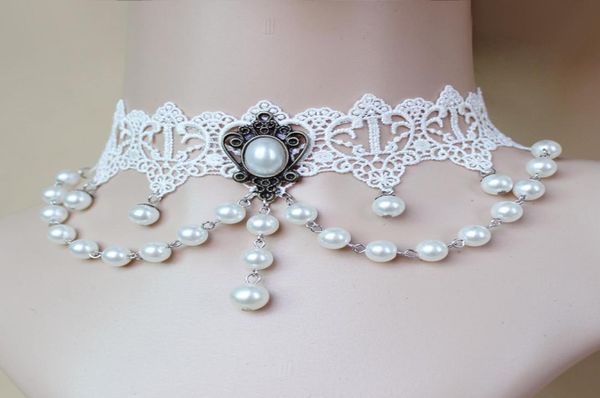 

selling european and american foreign trade retro necklace female black lace neckchain crystal jewelry whole8698311, Silver