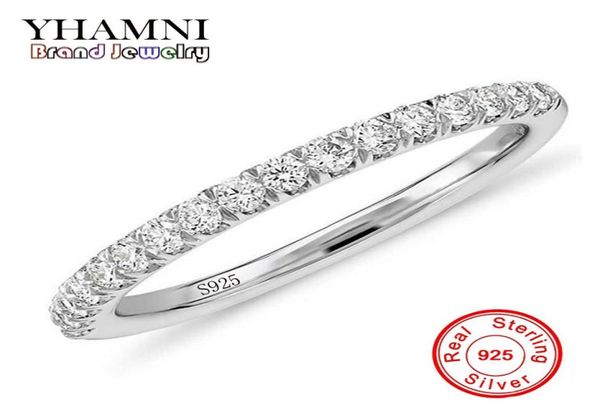 

yhamni fashion original real 100 925 sterling silver ring luxury diamond wedding jewelry for women gift jz0027689426, Slivery;golden