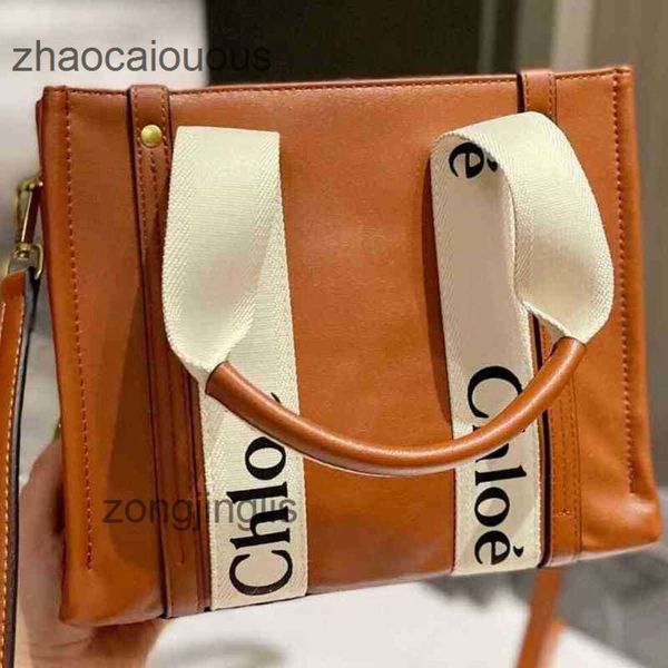 

tote bags bag woody 2023 cloe leather handbag pure leisure designer commuter tote women's fashion versatile large capacity shopping por