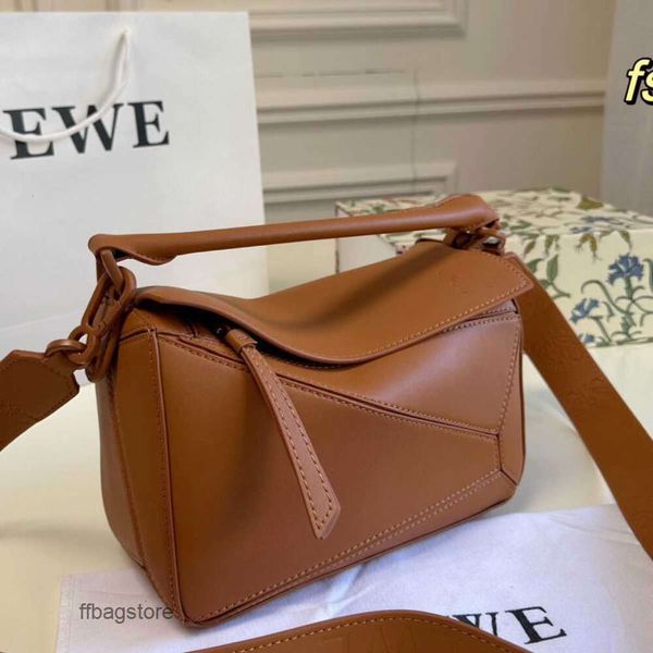 

bags lady purse designer classic geometric bag 24cm puzzle loewn wide shoulder belt macaron portable crossbody single large capacity splicin